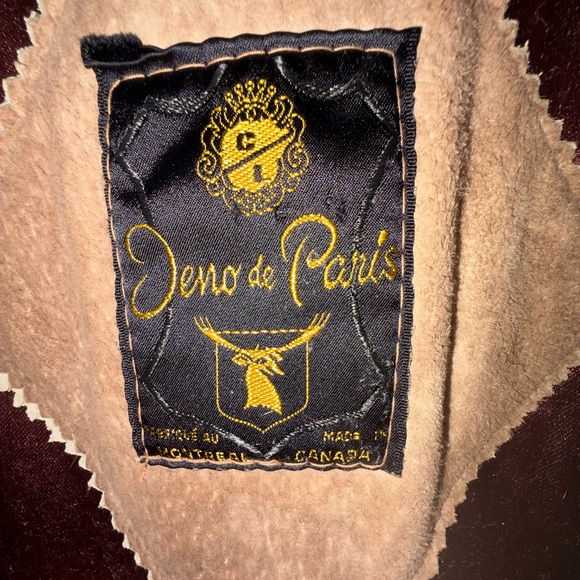 Men's Brown Fur Collar Coat - Picture 16 of 16